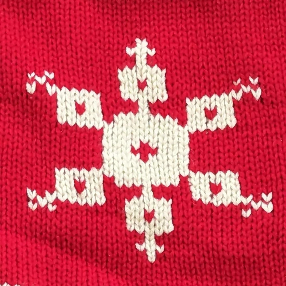 Christmas Snowflake Sweater For Dogs Size Large